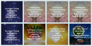 Frequency Healing Training Schedule
